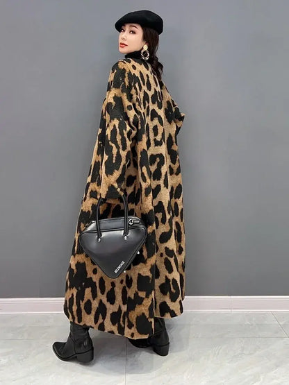LEOPARD PRINT TRENCH COAT