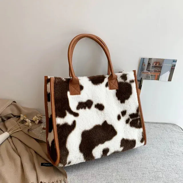 COW PRINT HANDBAG