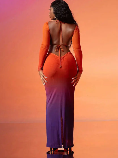 GRADIENT MAXI DRESS