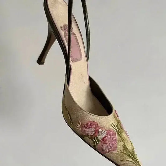 FLOWER HIGH HEELS