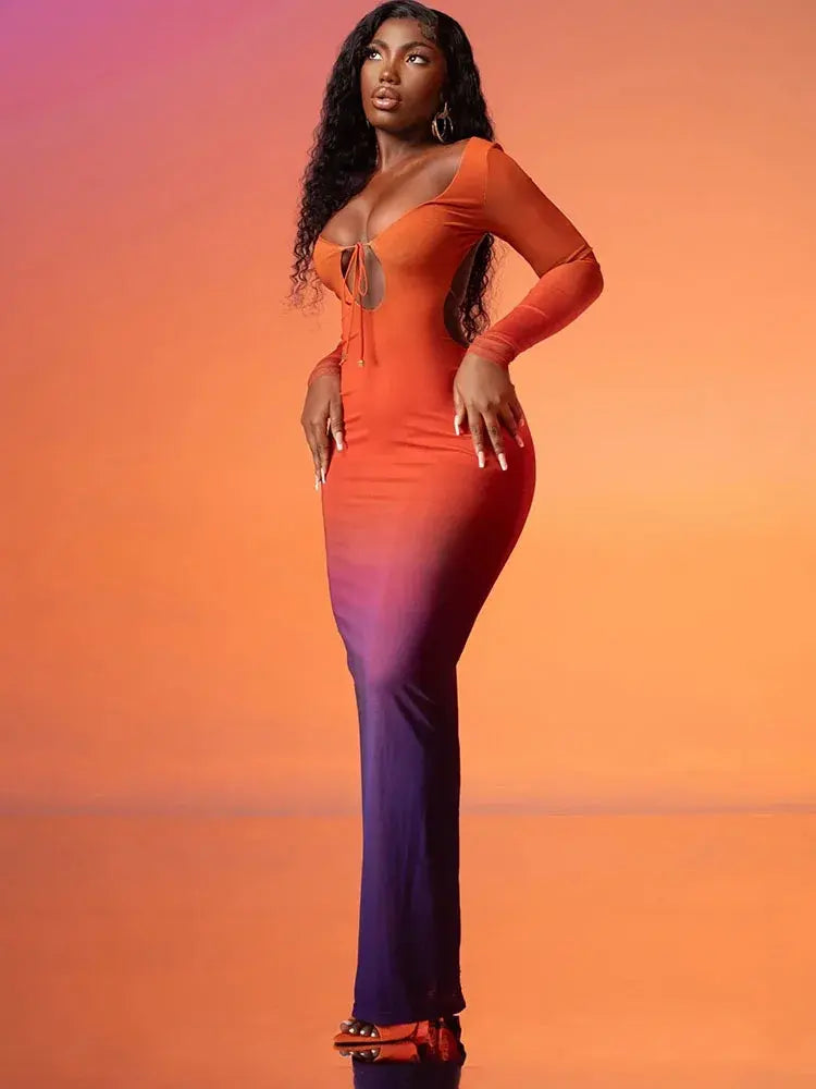 GRADIENT MAXI DRESS