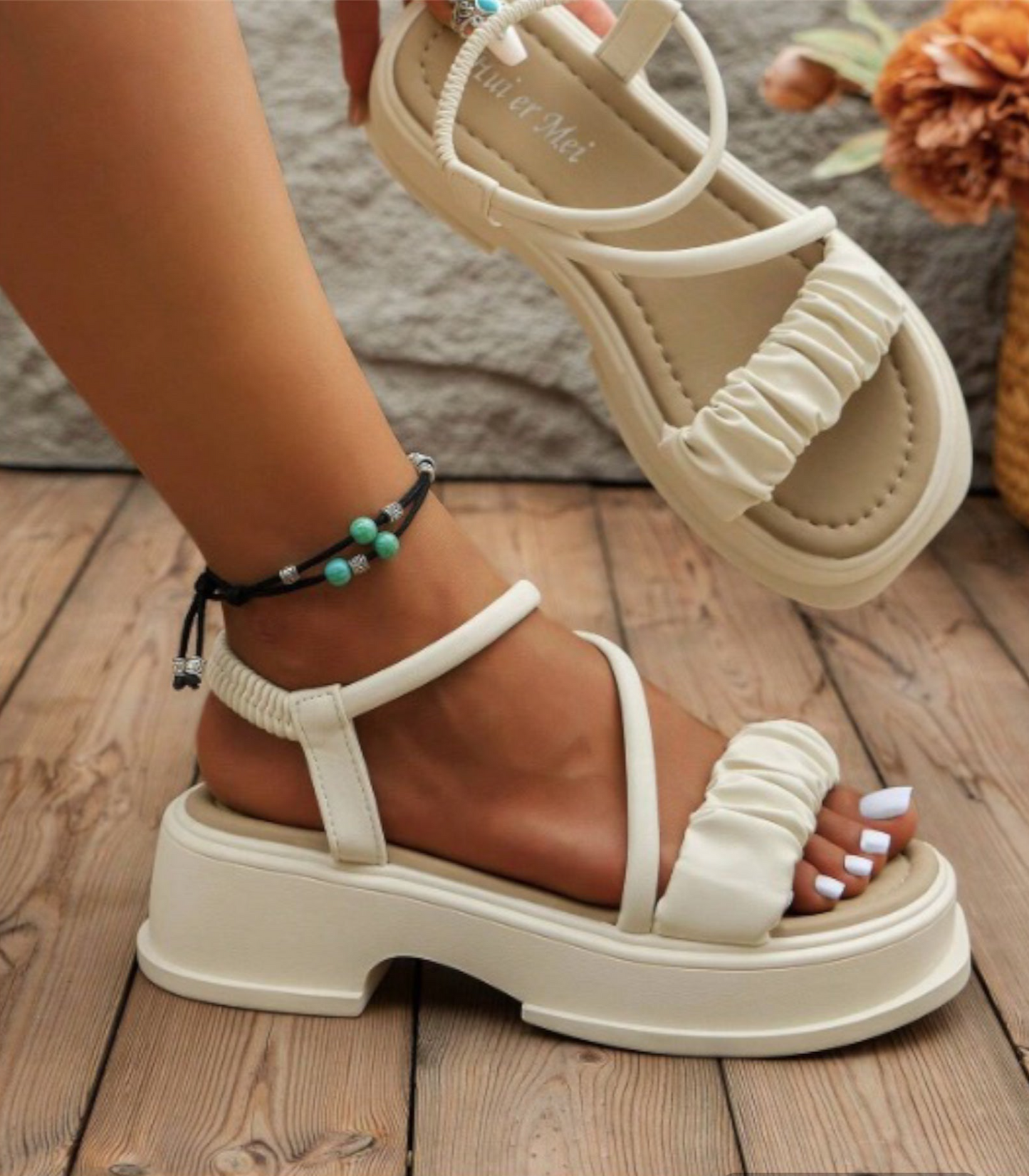 PLATFORM BEACH SANDALS