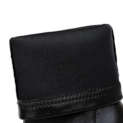 HIGH HEELS LEATHER BOOTS