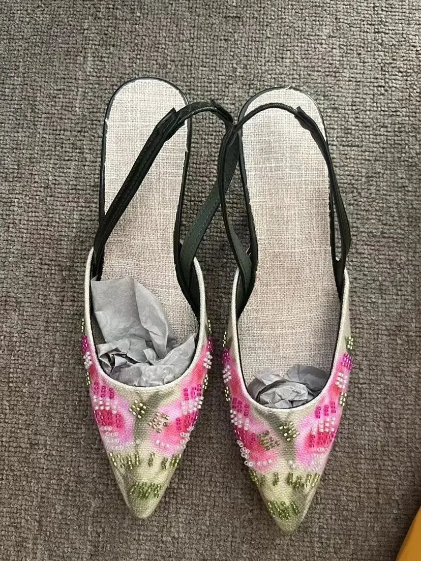 FLOWER HIGH HEELS