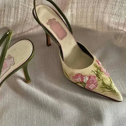 FLOWER HIGH HEELS