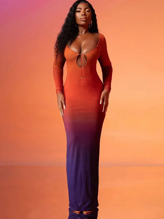GRADIENT MAXI DRESS