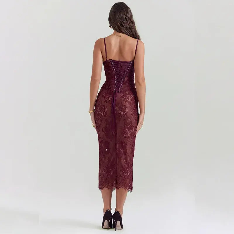 LACE PRINT BODYCON