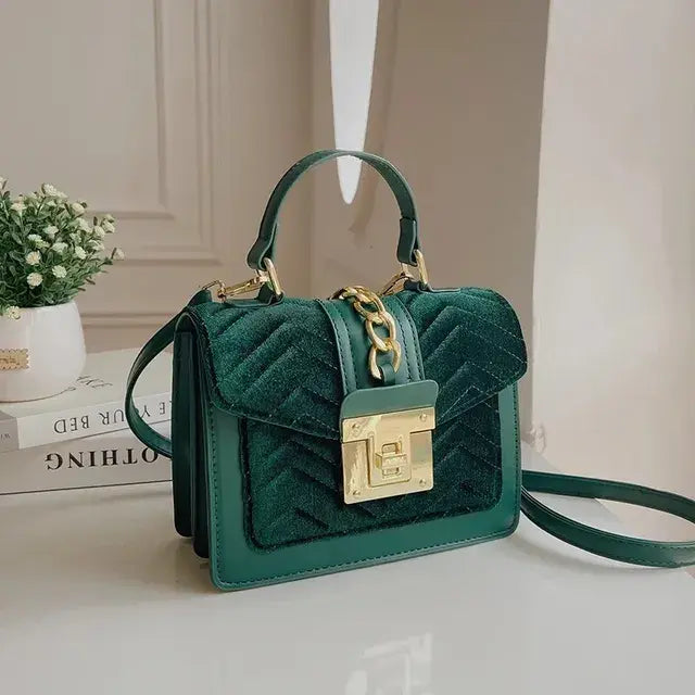 VELVET HANDBAG