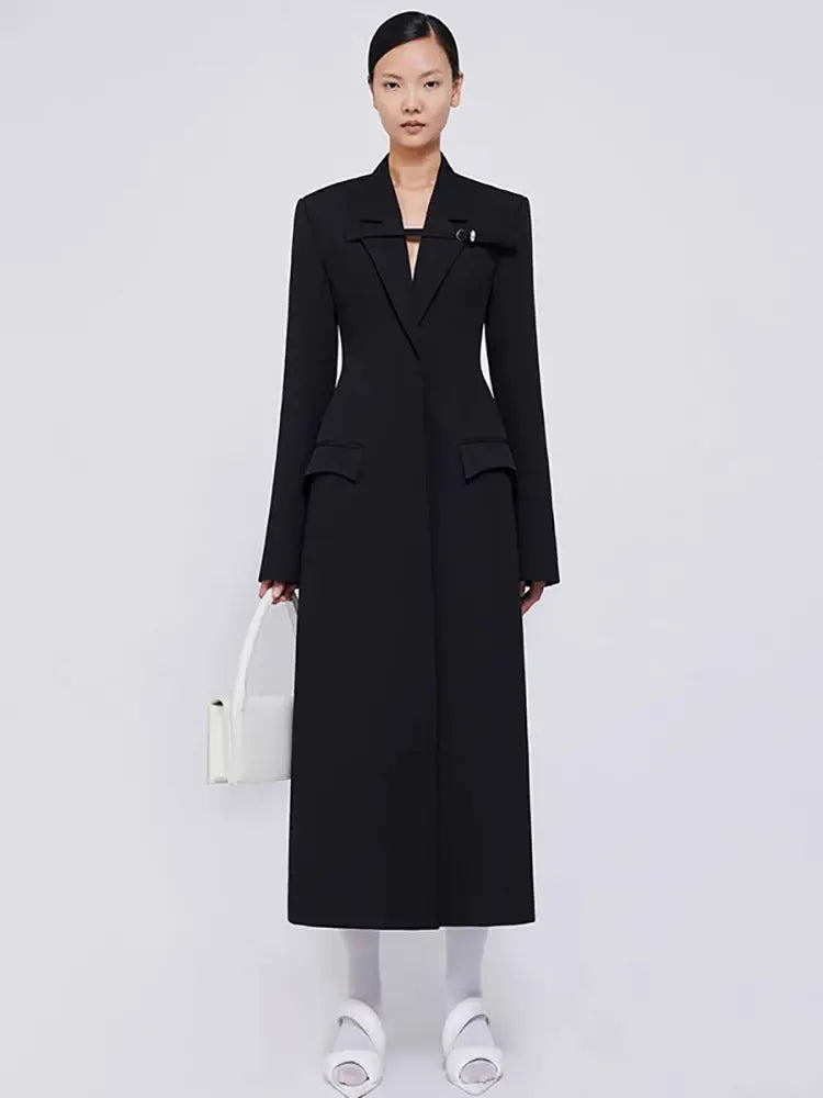 NOTCHED TRENCH COAT