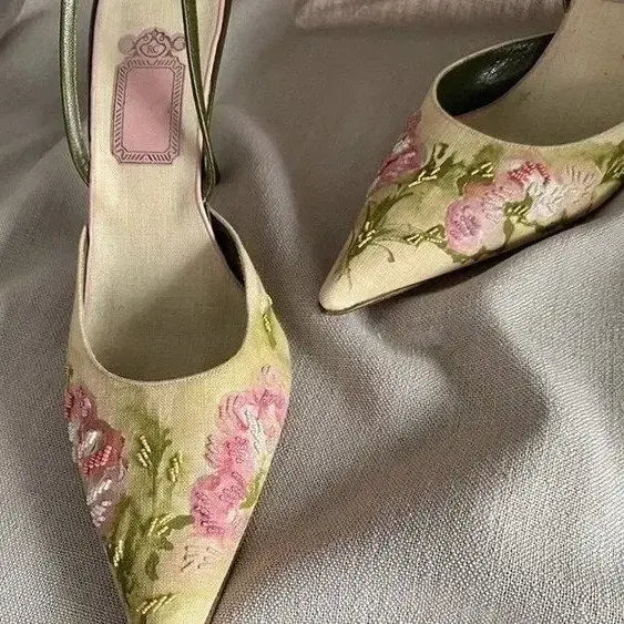 FLOWER HIGH HEELS