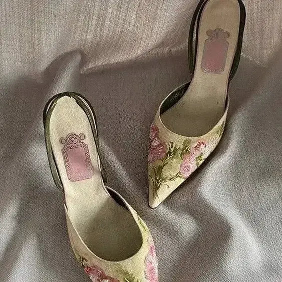 FLOWER HIGH HEELS