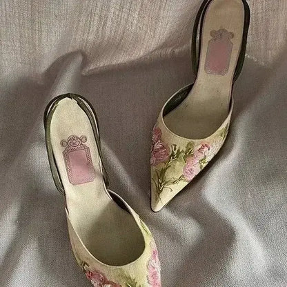 FLOWER HIGH HEELS