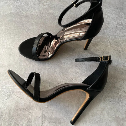 LEATHER STRAP HEELS
