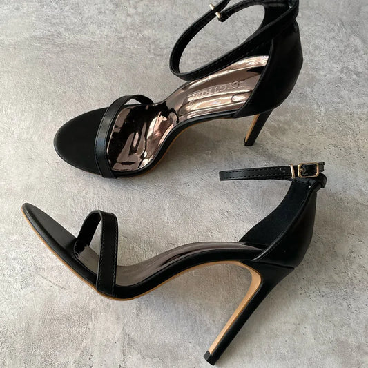 LEATHER STRAP HEELS